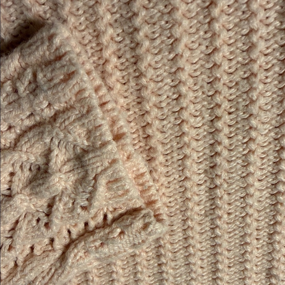 LOFT Women's Pink Textured Sweater - Picture 4 of 9